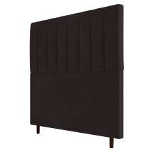 Cabeceira Cama Box Casal Queen Size Itália 160cm Suede Marrom - Desk Design