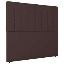 Cabeceira Cama Box Casal Queen Size Ivana 160cm Sintético Marrom - Desk Design