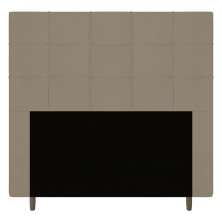 Cabeceira Cama Box Casal Queen Size Leiria 160cm Suede Bege - Desk Design