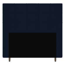 Cabeceira Cama Box Casal Queen Size Leiria 160cm Veludo Azul Marinho - Desk Design
