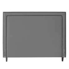 Cabeceira Cama Box Casal Queen Size Maísa 160cm Com Frame Linho Cinza - Desk Design