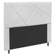 Cabeceira Cama Box Casal Queen Size Mali 160cm Corano Branco - Desk Design