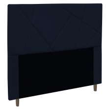 Cabeceira Cama Box Casal Queen Size Mali 160cm Veludo Azul Marinho - Desk Design