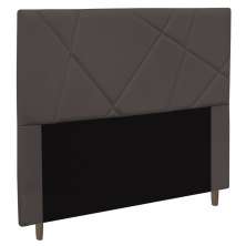 Cabeceira Cama Box Casal Queen Size Mali 160cm Veludo Marrom - Desk Design