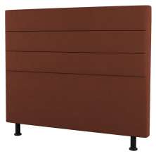 Cabeceira Cama Box Casal Queen Size Malik 160cm Suede Terracota - Desk Design
