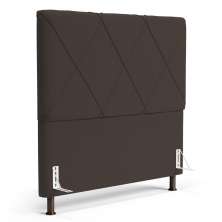 Cabeceira Cama Box Casal Queen Size Mel 160cm com Frame Suede Marrom - Desk Design
