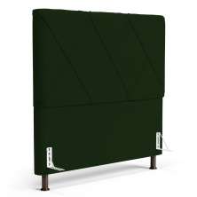 Cabeceira Cama Box Casal Queen Size Mel 160cm com Frame Veludo Verde - Desk Design