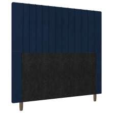 Cabeceira Cama Box Casal Queen Size Nala 160cm Veludo Azul Marinho - Desk Design