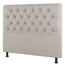 Cabeceira Cama Box Casal Queen Size Nice 160cm Linho Bege - Desk Design