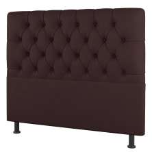Cabeceira Cama Box Casal Queen Size Nice 160cm Linho Marrom - Desk Design