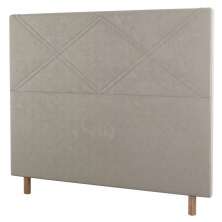 Cabeceira Cama Box Solteiro Cairo 90cm Suede Bege - Desk Design