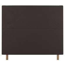 Cabeceira Cama Box Solteiro Cairo 90cm Veludo Marrom - Desk Design