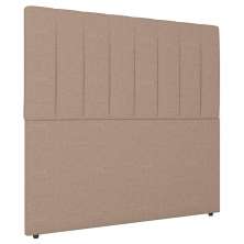 Cabeceira Cama Box Solteiro Ivana 90cm Linho Bege - Desk Design