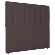 Cabeceira Cama Box Solteiro Ivana 90cm Linho Marrom - Desk Design