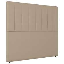 Cabeceira Cama Box Solteiro Ivana 90cm Sintético Bege - Desk Design