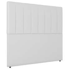 Cabeceira Cama Box Solteiro Ivana 90cm Sintético Branco - Desk Design