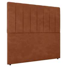Cabeceira Cama Box Solteiro Ivana 90cm Veludo Laranja - Desk Design
