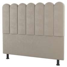 Cabeceira Cama Box Solteiro Lana 90cm Linho Bege - Desk Design