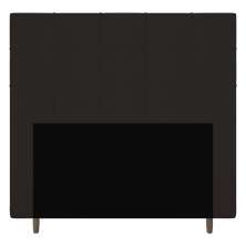 Cabeceira Cama Box Solteiro Leiria 90cm Suede Marrom - Desk Design