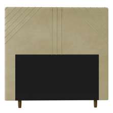 Cabeceira Cama Box Solteiro Lisboa 90cm Corano Bege - Desk Design