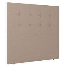 Cabeceira Cama Box Solteiro Luana 90cm Linho Bege - Desk Design