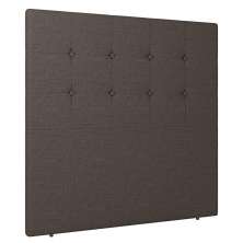 Cabeceira Cama Box Solteiro Luana 90cm Linho Marrom - Desk Design