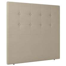Cabeceira Cama Box Solteiro Luana 90cm Sintético Bege - Desk Design