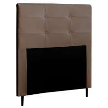 Cabeceira Cama Box Solteiro Luna 90cm Corano Marrom - Desk Design