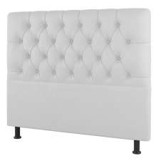 Cabeceira Cama Box Solteiro Nice 90cm Sintético Branco - Desk Design