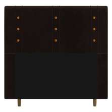 Cabeceira Cama Box Solteiro Roma 90cm Corano Marrom - Desk Design