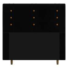 Cabeceira Cama Box Solteiro Roma 90cm Corano Preto - Desk Design