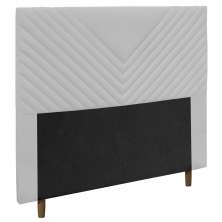 Cabeceira Cama Box Solteiro Viena 90cm Corano Branco - Desk Design
