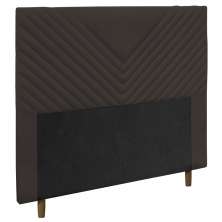 Cabeceira Cama Box Solteiro Viena 90cm Corano Marrom - Desk Design