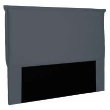 Cabeceira Estofada Cama Box Casal King Size Veneza 195cm Suede Cinza - Desk Design