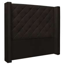 Cabeceira Estofada Cama Box Casal Queen Size Alteza 160cm Corano Marrom - Desk Design