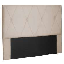 Cabeceira Estofada Cama Box Casal Queen Size Aquilla 160cm Suede Bege - Desk Design