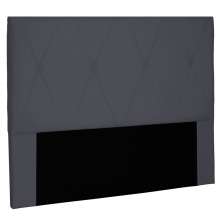 Cabeceira Estofada Cama Box Casal Queen Size Aquilla 160cm Suede Cinza - Desk Design