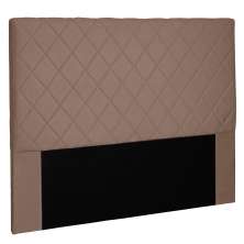 Cabeceira Estofada Cama Box Casal Queen Size Esmeralda 160cm Suede Caramelo - Desk Design