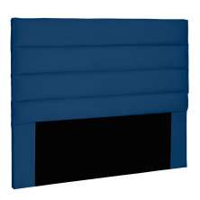 Cabeceira Estofada Cama Box Casal Queen Size La Italian 160cm Suede Azul Marinho - Desk Design