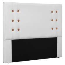 Cabeceira Estofada Cama Box Casal Queen Size Monreale 160cm Corano Branco - Desk Design