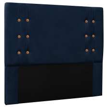 Cabeceira Estofada Cama Box Casal Queen Size Monreale 160cm Suede Azul Marinho - Desk Design