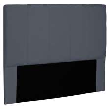 Cabeceira Estofada Cama Box Casal Queen Size Ravenna 160cm Suede Cinza - Desk Design