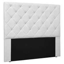 Cabeceira Estofada Cama Box Casal Queen Size Tânia 160cm Corano Branco - Desk Design