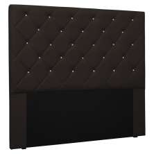 Cabeceira Estofada Cama Box Casal Queen Size Tânia 160cm Corano Marrom - Desk Design
