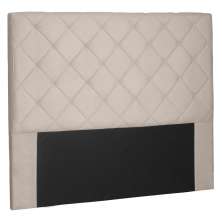 Cabeceira Estofada Cama Box Casal Queen Size Tânia 160cm Suede Bege - Desk Design