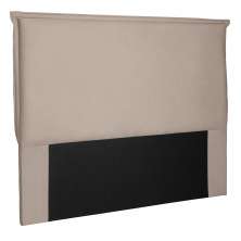 Cabeceira Estofada Cama Box Casal Queen Size Veneza 160cm Suede Bege - Desk Design