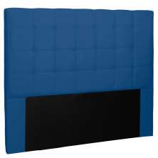 Cabeceira Estofada Cama Box Casal Queen Size Verona 160cm Suede Azul Marinho - Desk Design