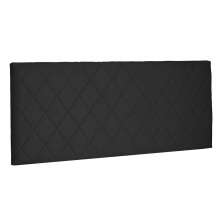 Cabeceira Painel Estofada Cama Box Casal Esmeralda 140cm Suede Preto - Desk Design