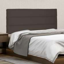 Cabeceira Painel Estofada Cama Box Casal La Italian 140cm Suede Café - Desk Design