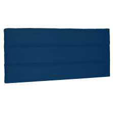 Cabeceira Painel Estofada Cama Box Casal Queen La Italian 160cm Suede Azul Marinho - Desk Design
